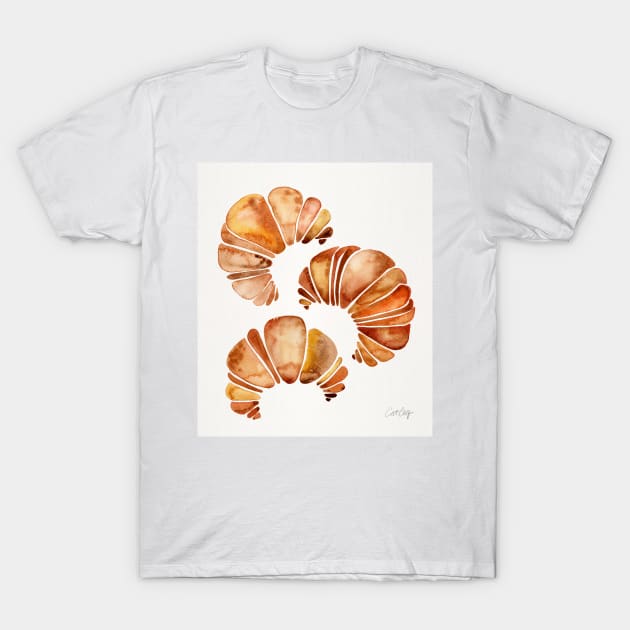 Croissants T-Shirt by CatCoq